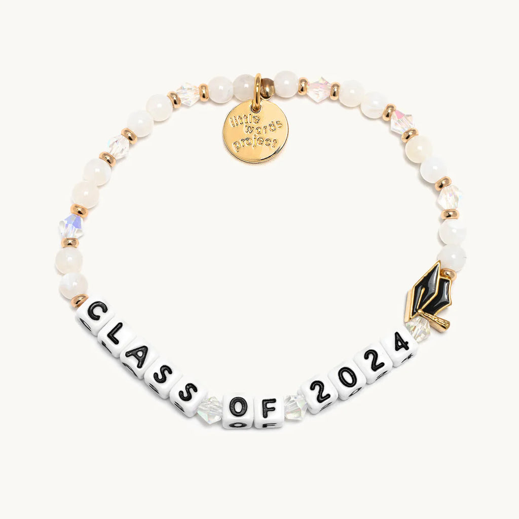 CLASS OF 2024 BEADED BRACELET WITH CHARM