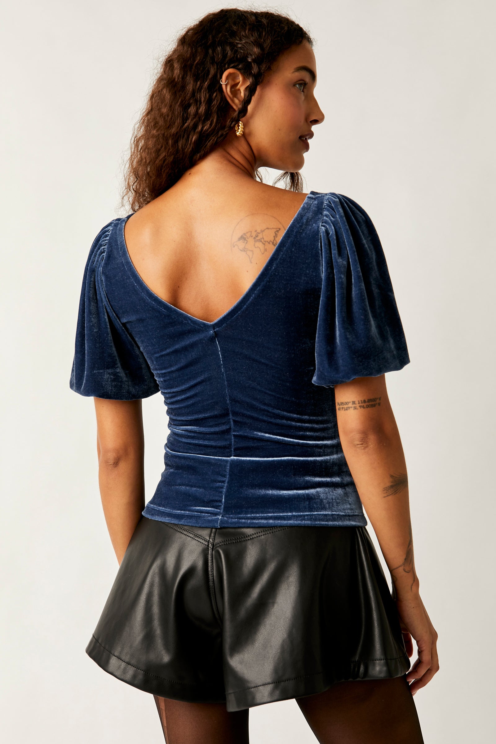 CUPCAKE VELVET TOP-OUTERSPACE