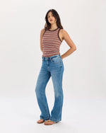 HEART BREAKER MID RISE FLARE-TEXT ME