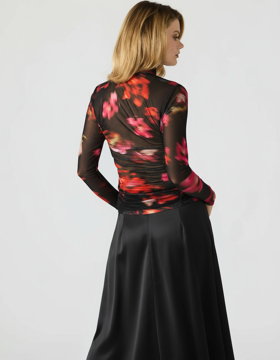 TAYLORE TOP - BLURRY FLORAL