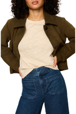 Avid Suede Jacket - Light Kalamata
