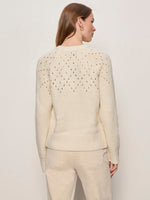 FEMME OPENWORK SWEATER - VANILLA CREME