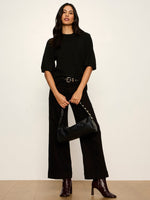 Perfect Sequin Sweater Tee - Black