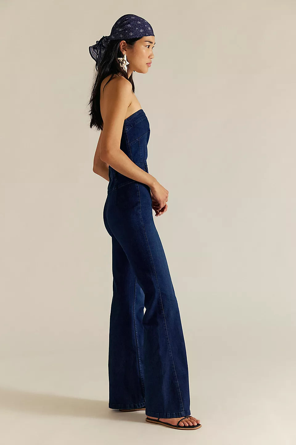 BECKETT STRAPLESS JUMPSUIT - MIDNIGHT MANTRA