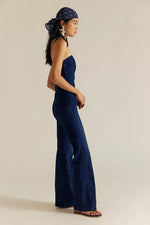 BECKETT STRAPLESS JUMPSUIT - MIDNIGHT MANTRA