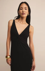 ELEVE MIDI DRESS - BLACK