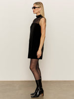 PARTY SHIFT DRESS - BLACK