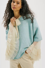 MARGOT SWEATER TEE-ANGEL FALLS MELANGE