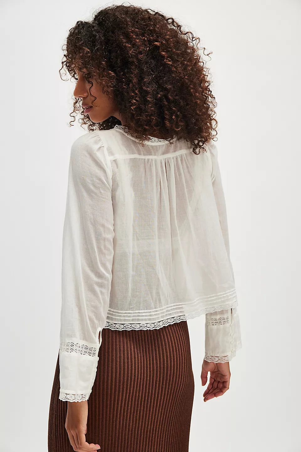 FOREVERMORE LONGSLEEVE TOP - IVORY