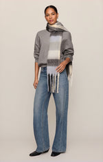 Plaid I Met You Scarf - Silverlake