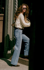 The Stunner Mid Rise Wide Leg - Downtown