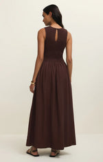 JUNIPER MAXI DRESS - CHOCOLATE CHERRY