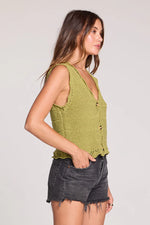 LISSA SWEATER VEST - WILLOW
