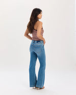 HEART BREAKER MID RISE FLARE-TEXT ME