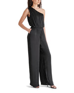 ADELE ONE SHOULDER JUMPSUIT - BLACK