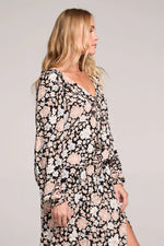 LURA TOP - BLACK FLORAL