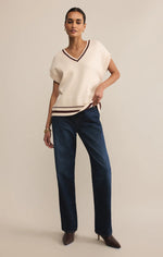 FLETCHER SWEATER VEST - CRYSTAL