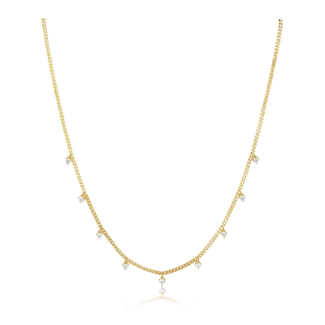 EVERLEIGH NECKLACE WITH CZ DROPS