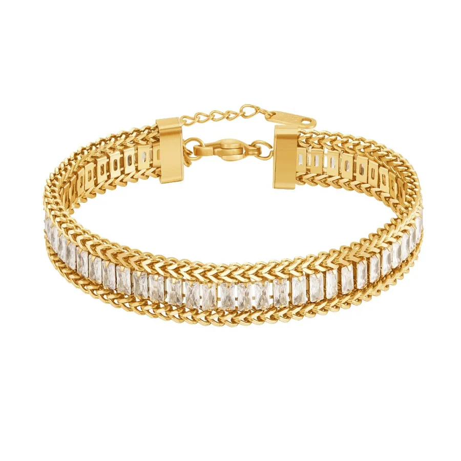 GOLD/CZ BRACELET