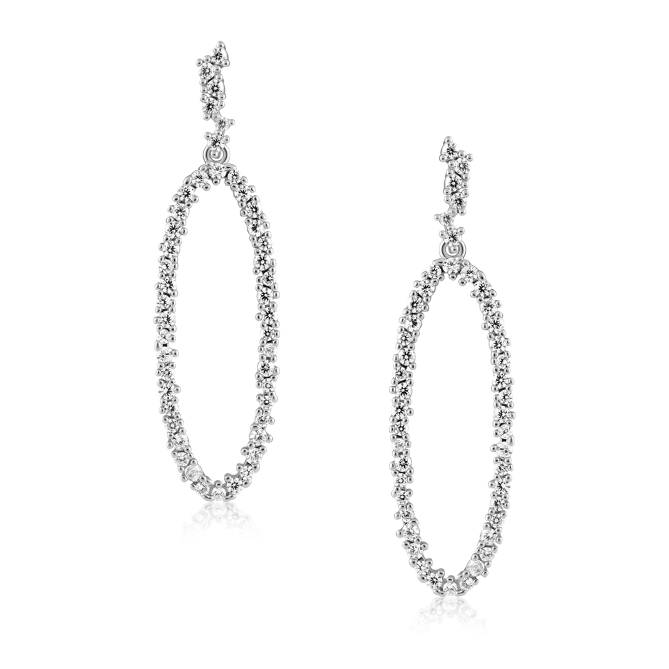 PAVE STATEMENT EARRINGS