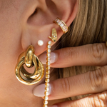 TWISTED HOOP EARRNGS