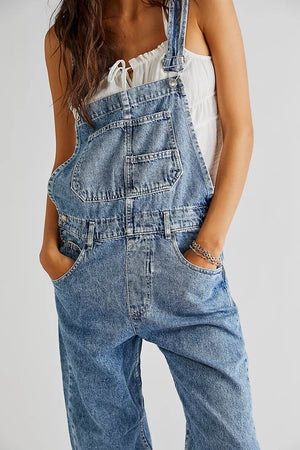 ZIGGY DENIM OVERALLS - POWDER BLUE