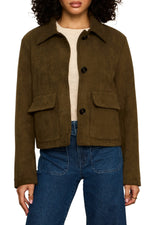 Avid Suede Jacket - Light Kalamata