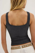 CLEAN SLATE HENLEY - BLACK