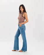 HEART BREAKER MID RISE FLARE-TEXT ME