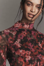 MESH LONG SLEEVE - FLORAL