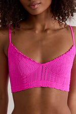 HEIRLOOM SEAMLESS BRALETTES- PINK FLAME
