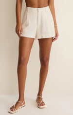 VANTAGE LINEN SHORT - CLOUD