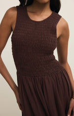 JUNIPER MAXI DRESS - CHOCOLATE CHERRY