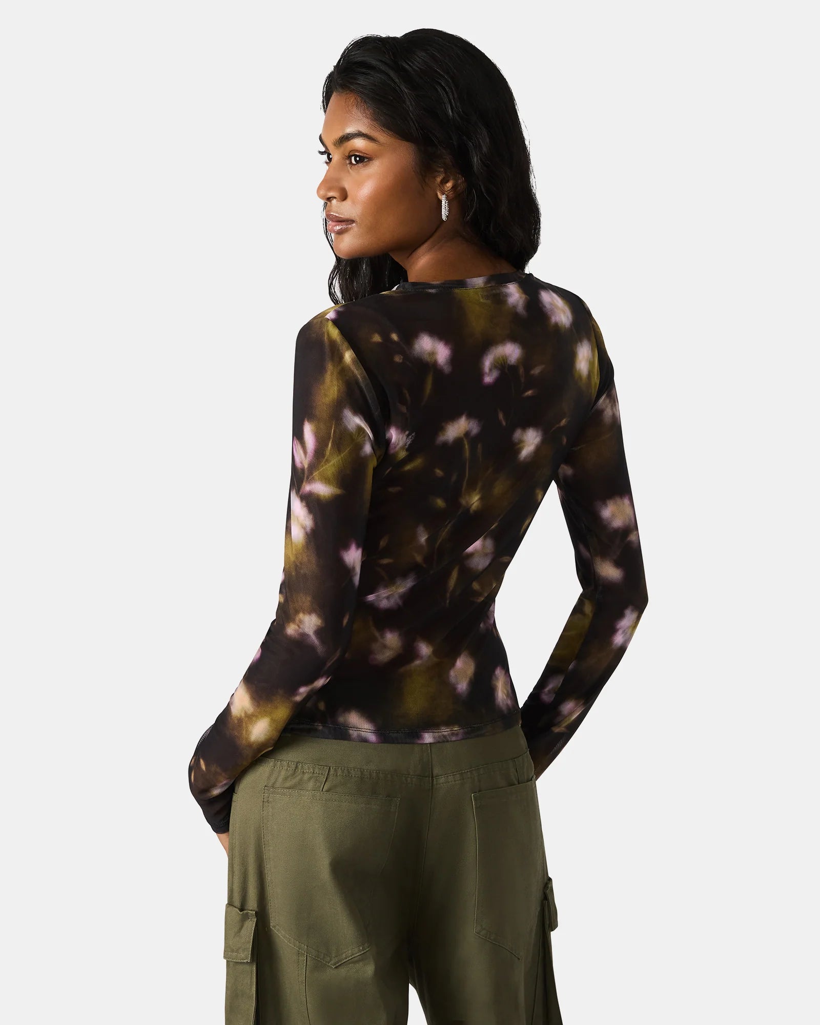 LILIANNA TOP - BLACK MULTI