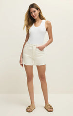 JONAH MID RISE RELAXED SHORT - CLOUD