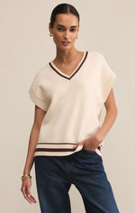 FLETCHER SWEATER VEST - CRYSTAL