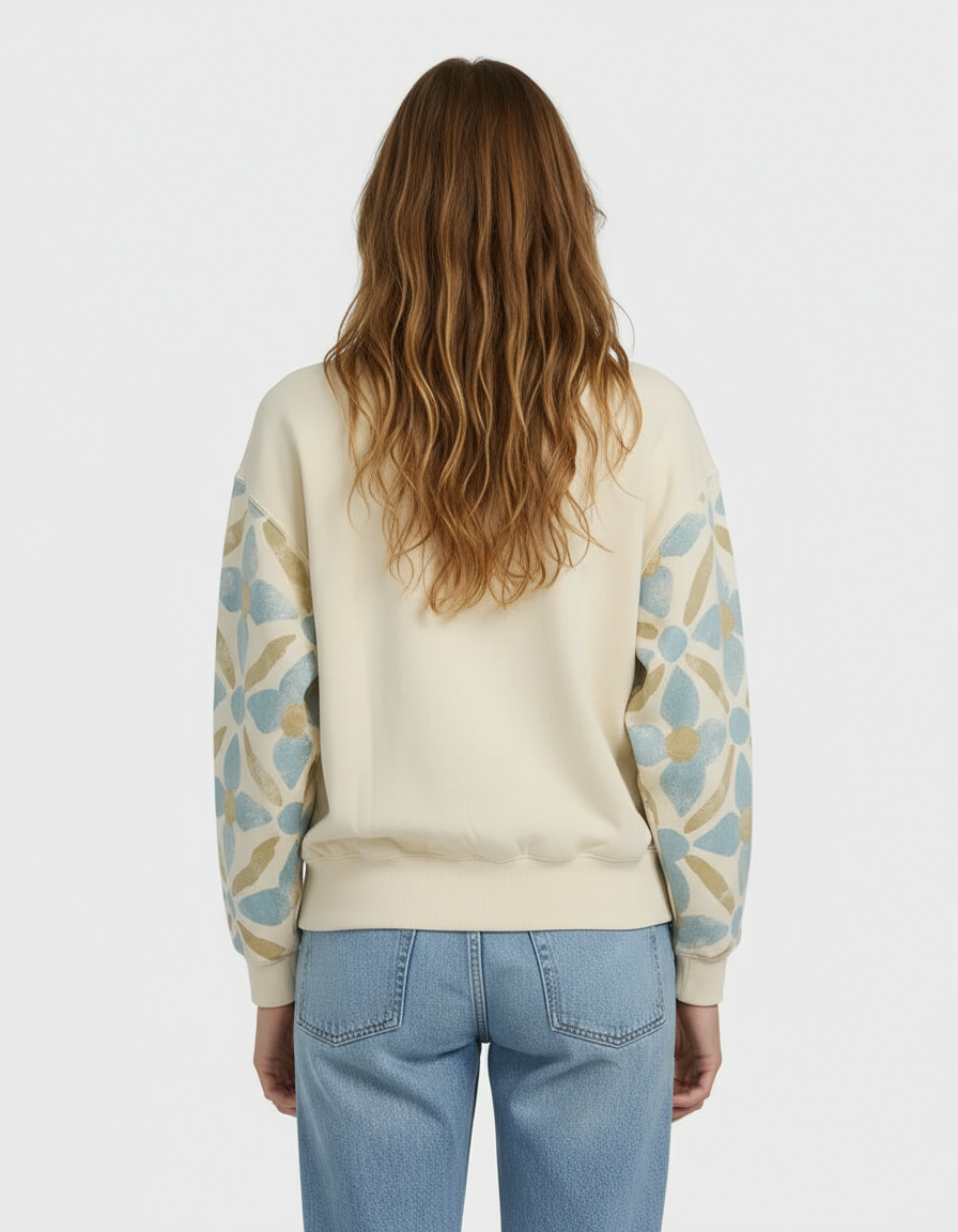 ATLAS TIDE KENDAL CREWNECK PULLOVER - WHITECAP