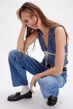 GOOD GRACES TOP-SAILOR BLUE COMBO