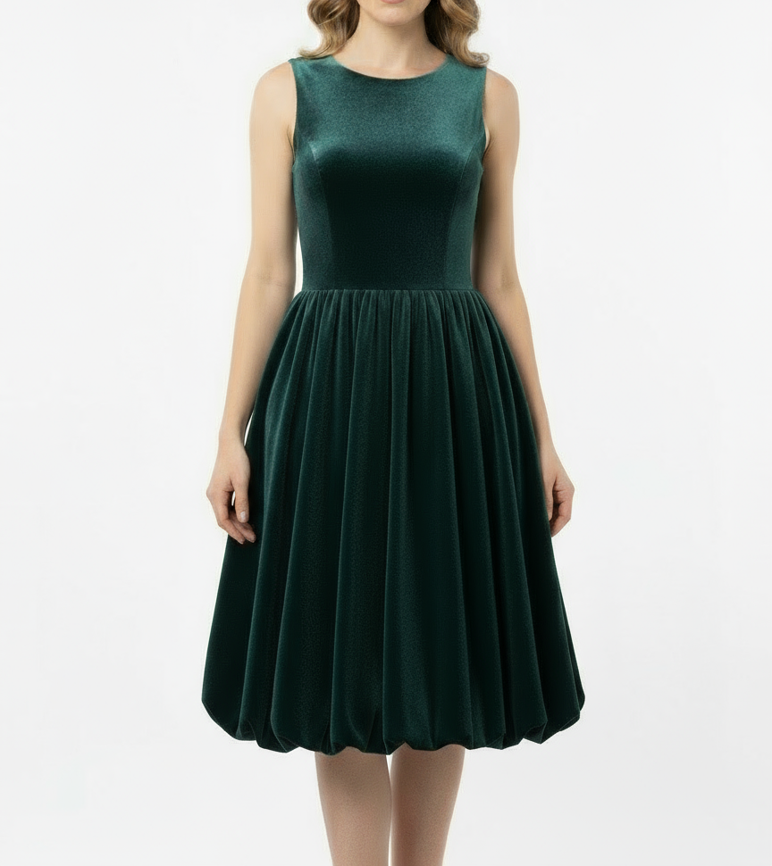 SHIRELL DRESS - WINTER PINE