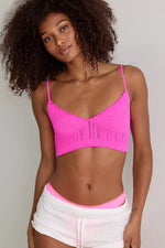 HEIRLOOM SEAMLESS BRALETTES- PINK FLAME