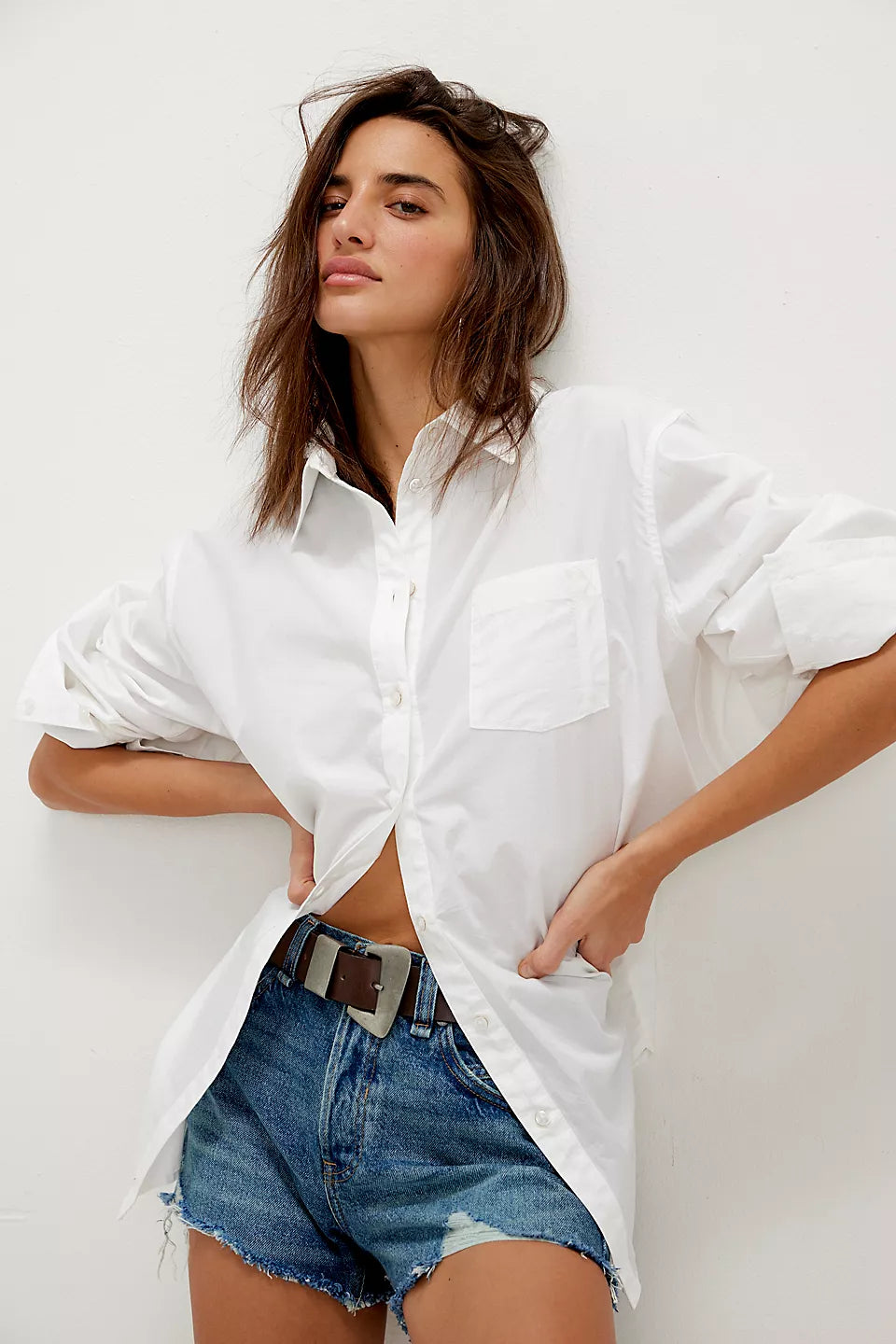 SABINE TAILORED SHIRT - PARCHMENT