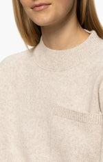 ONE POCKET SWEATER - HEATHER PEARL