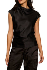 Nights With You Satin Shell - Black