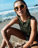 SUNGLASSES - JONI HONEY TORT/GREEN