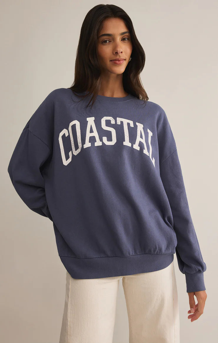 COASTAL SWEATSHIRT - WORN BLUE