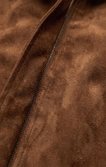 Corin Bubble Hem Jacket - Saddle Suede