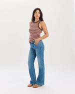 HEART BREAKER MID RISE FLARE-TEXT ME