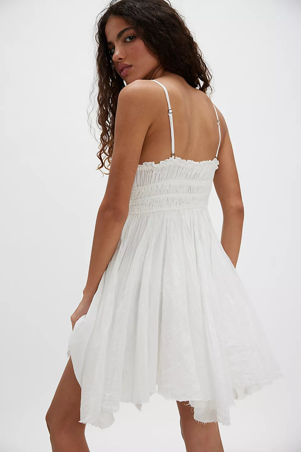 DELIA SLIP DRESS - IVORY