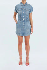 TOPANGA DENIM DRESS - PLOT TWIST