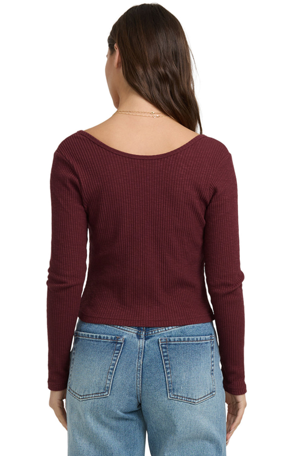 REV. TWIST LONG SLEEVE TOP - PINOT